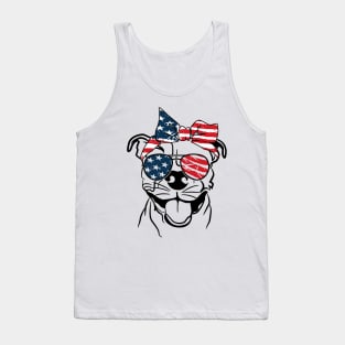 Cool Patriot Pitbull | 4th Of July Unique Pitbull T-shirt Tank Top